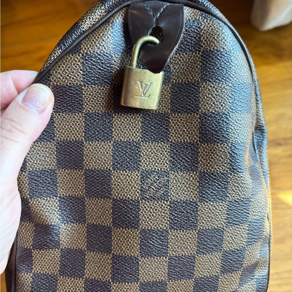 LOUIS VUITTON Damier Ebene canvas, the Speedy 30 100% AUTHENTIC!!!! - Picture 10 of 16